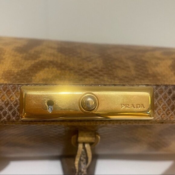 Prada Embossed Python Shoulder Bag - Picture 12 of 13